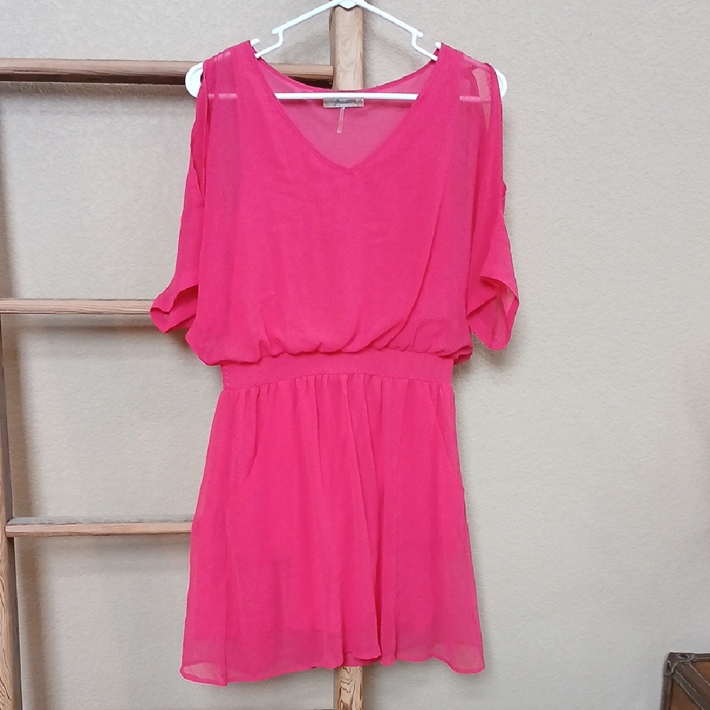 Freebird Pink Dolman Sleeve Jumpsuit Romper